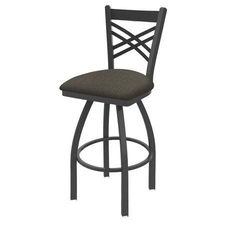 HOLLAND BAR STOOL CO 25" Swivel Counter Stool, Pewter Finish, Graph Chalice Seat 82025PW019